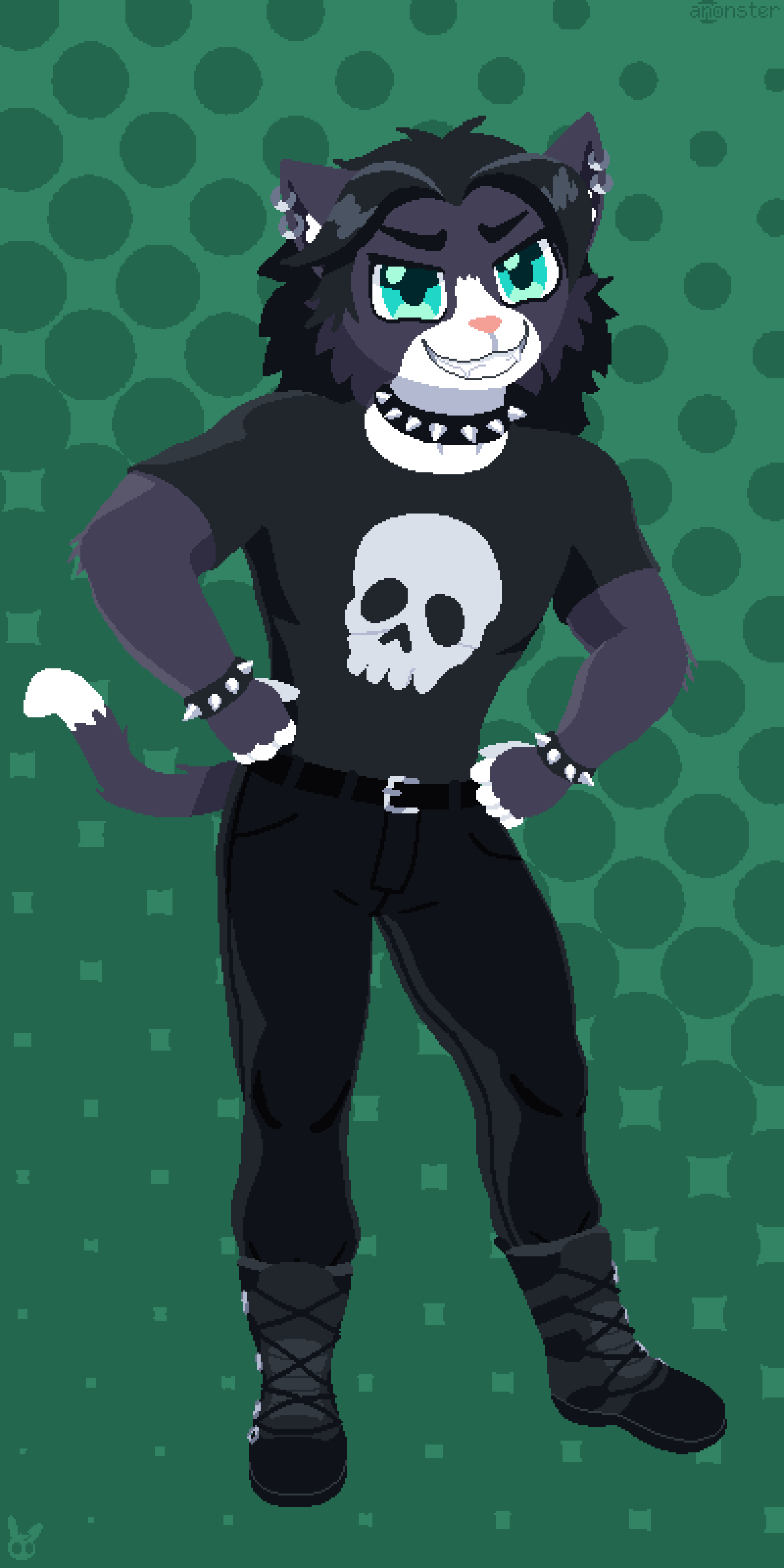 Atom - pixel art by anonster